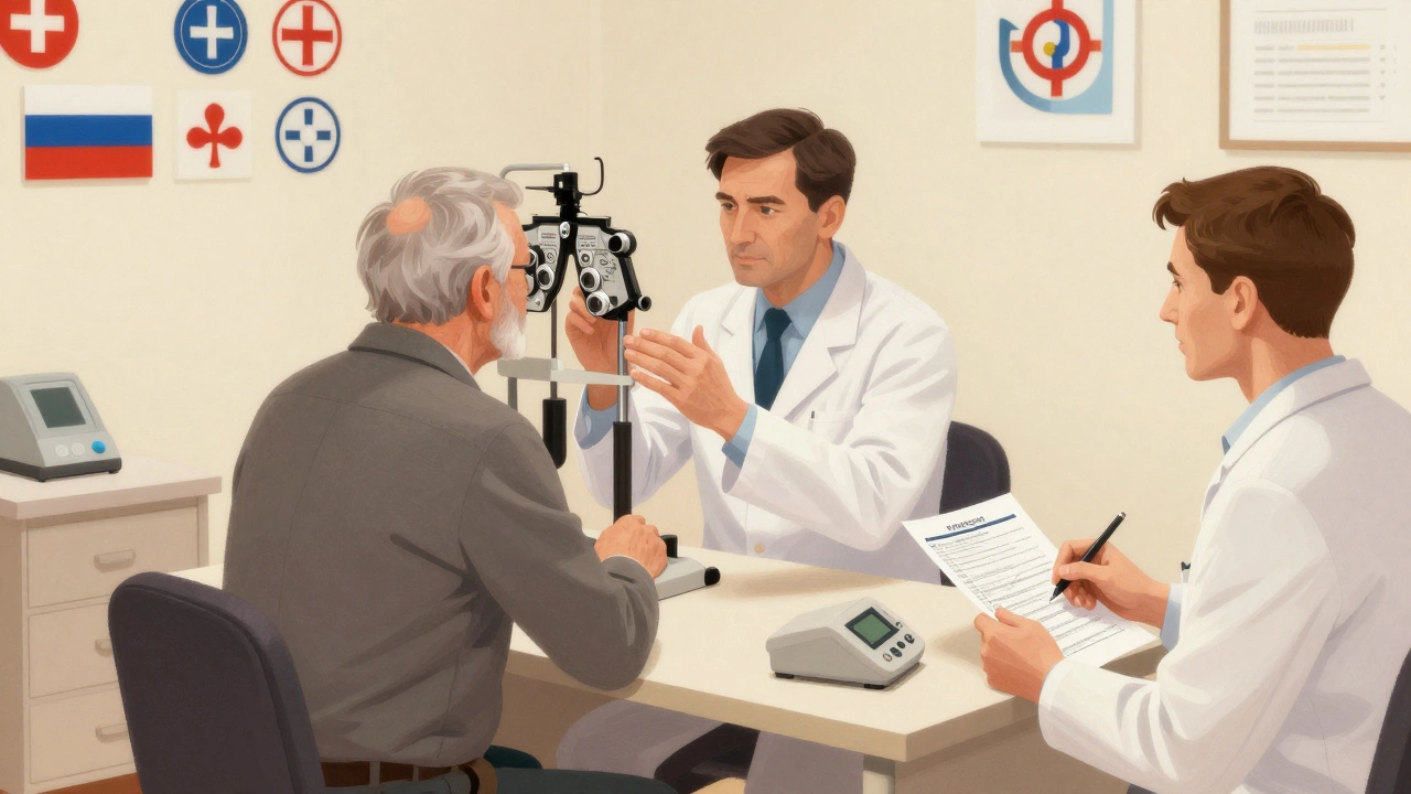 Медицинская комиссия для водителя старшего возраста в клинике.