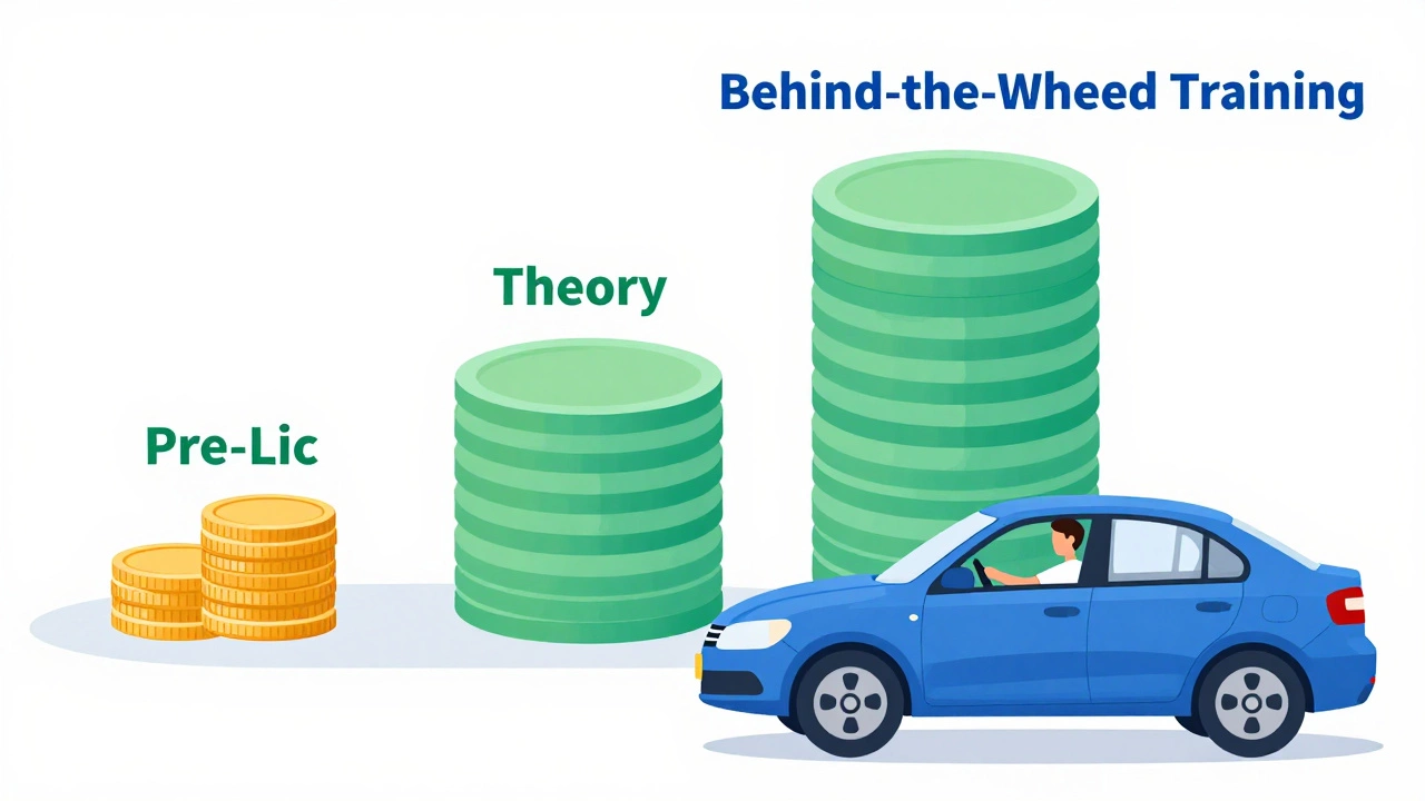 Визуализация затрат на обучение вождению: курсы, теория и практика с инструктором
