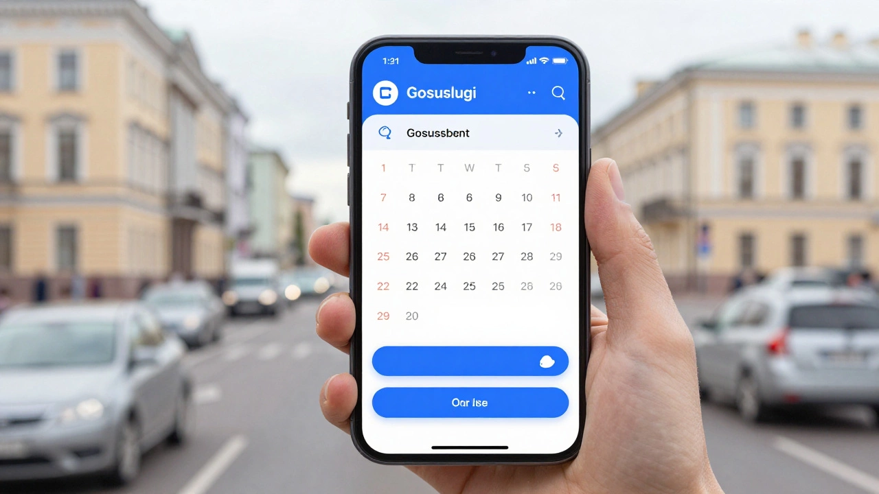 Запись на получение прав через приложение Госуслуги на смартфоне