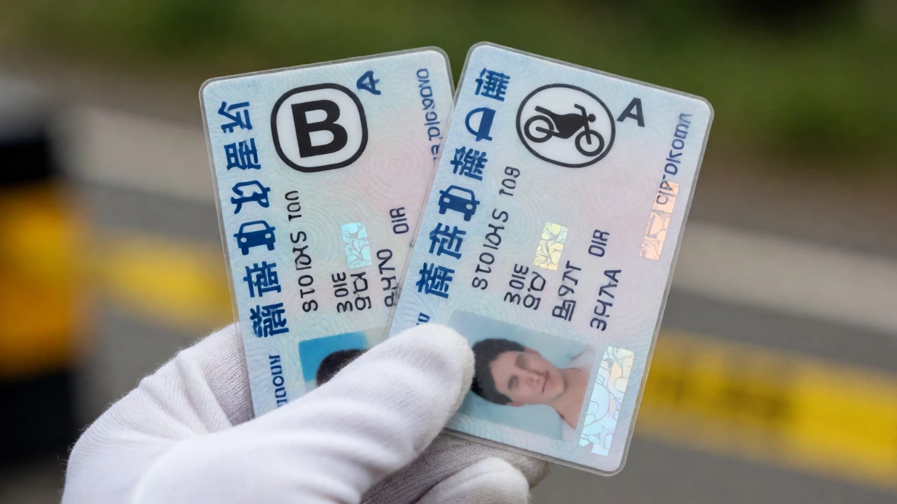 Сравнение водительских удостоверений категорий А и В